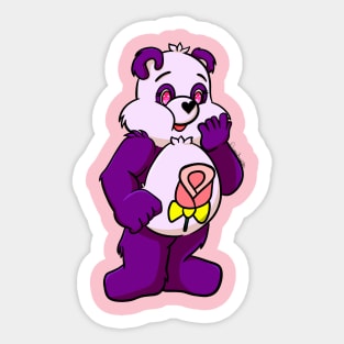 Polite Panda Carebear Sticker